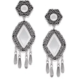FIROZA Antique Geometric Drop Earrings image 2