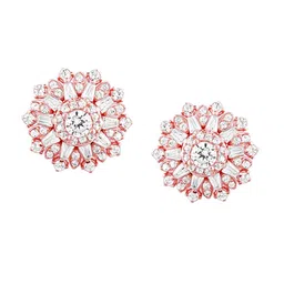 GIVA Rose Gold-Plated 925 Sterling Silver  Contemporary Studs Earrings image 2