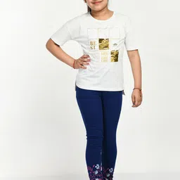 IndiWeaves Girls Pack Of 5 Printed Pure Cotton Ankle Length Leggings image 4