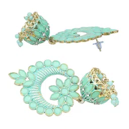 Crunchy Fashion Gold-plated Classic Jhumkas Earrings image 3