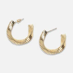 SOHI Contemporary Half Hoop Earrings image 2