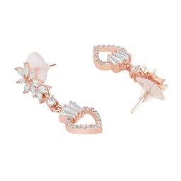 HOT AND BOLD Rose Gold Classic Drop Earrings image 3