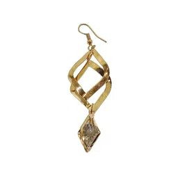 FEMMIBELLA Leaf Shaped Drop Earrings image 5