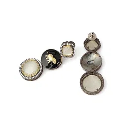 VENI Gold-Plated Contemporary Drop Earrings image 3
