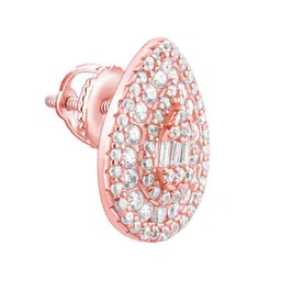 GIVA Rose Gold-Plated 925 Sterling Silver Contemporary Studs Earrings image 3