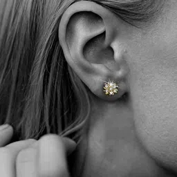 Comet Busters Gold-Plated Contemporary Studs Ear Stickers image 4