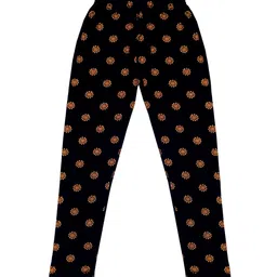 IndiWeaves Girls Pack Of 4 Printed Pure Cotton Ankle-Length Leggings image 3