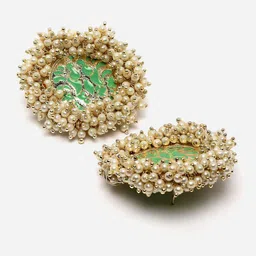 Shining Diva Gold-Plated Classic Studs Earrings image 4