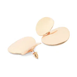 SOHI Gold-Plated Circular Drop Earrings image 4