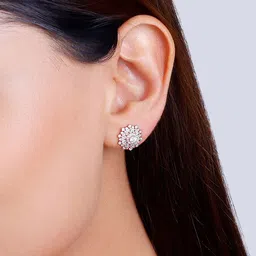 GIVA Rose Gold-Plated 925 Sterling Silver  Contemporary Studs Earrings image 4