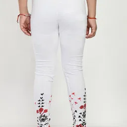 IndiWeaves Girls Pack Of 4 Printed Pure Cotton Ankle Length Leggings image 5