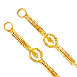 Vighnaharta Set Of 4 Gold-Plated Floral Ear Cuff Earrings image 2