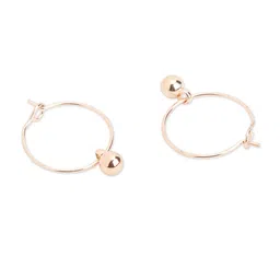 Accessorize Set Of 3 Rose Gold Contemporary Half Hoop Earrings image 5
