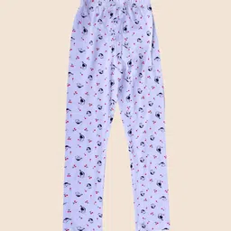 JUNITOS Girls Pack Of 2 Printed Ankle-Length Pure Cotton Legging image 3