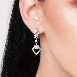 HOT AND BOLD Rose Gold Classic Drop Earrings image 5