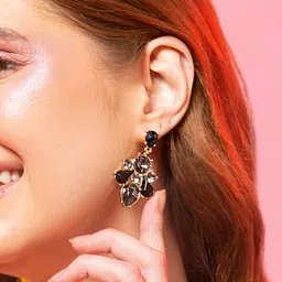 Accessorize London Women's Mixed Shape Stone Drop Earring image 5