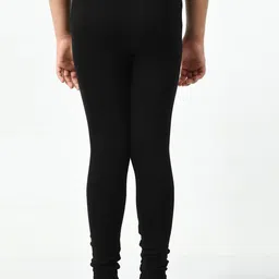 BAESD Girls Pack Of 3 Churidar-Length Super Soft Cotton Lycra Leggings image 2