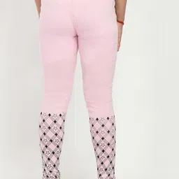 IndiWeaves Girls Pack Of 5 Printed Pure Cotton Ankle Length Leggings image 2