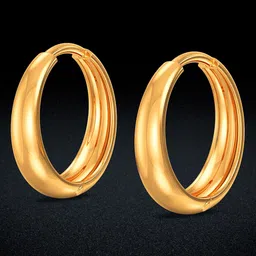 Joyalukkas Orbicular 22KT Gold Hoop Earrings-2.59 gm-picture-37