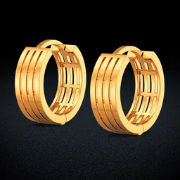Joyalukkas Globular 22KT Gold Hoop Earrings-1.62 gm-picture-57