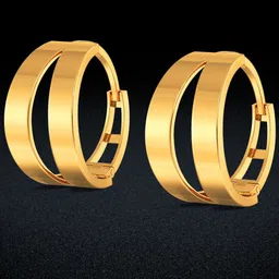 Joyalukkas 22KT Gold Hoop Earrings-1.59 gm-picture-18
