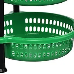 vm bond Fruits/Vegetables Kitchen Rack Plastic Kitchen Basket Rack Round & Vegetables & Office ,Onion Basket Fruits Plastic image 4