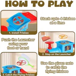 braintastic Train Flying Disc Launcher Toy for Kids image 3