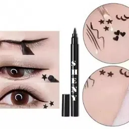 sheny Eyeliner Stamp Waterproof Long Lasting Heart & Star Shape Tattoo Eyeliner Makeup 10 g-picture-28
