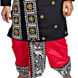 Sumit online solid Self Design Men Dhoti image 4