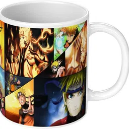 printwala Naruto Cup Naruto Printed mug For Boys & Girls Microwave Safe(B-169) Ceramic Coffee Mug-picture-21