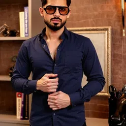 maykr Women Regular Fit Solid Spread Collar Casual Shirt image 1