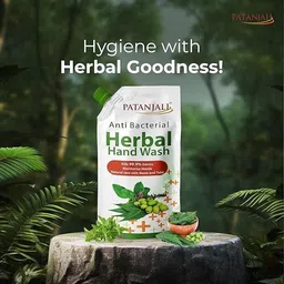 patanjali Herbal Handwash (Anti-Bacterial) 750 ml Hand Wash image 4