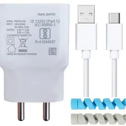 urcart Wall Charger Accessory Combo for 40W OPP-O A55 / A 55, Tecno Spark 8 Pro, Xiaomi Redmi Note 10 Lite-picture-15