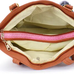 claspnclutch Women Tan Hand-held Bag image 4