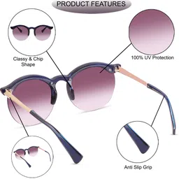 teen & 20 UV Protection Round Sunglasses (Free Size) image 5