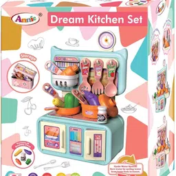 funnstyle Pretend Kitchen Set for Girls | Lights Sound Cooking Playset | Toy for Kids 3+ image 4