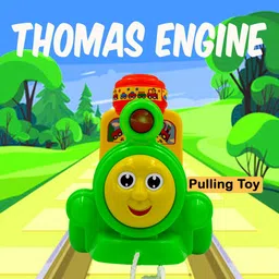 toy bharat Toybharat Thomas Engine |Travel Toys | Birthday Gift For Kids |Pull Along Toy image 3