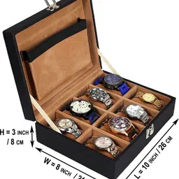 leather world luxury designer Watch Box Case Organizer Holder Watch Box image 2