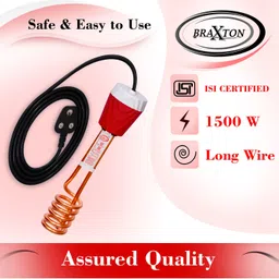 braxton Shock-Proof & Water-Proof Copper Red ORC-15 1500 W Shock Proof Immersion Heater Rod image 2