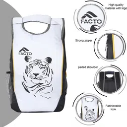 facto Large 35 L Laptop Backpack Stylish School Bag/College Bag/Office Bag/Business Bag For Boys & Girls image 2