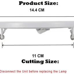 hbx LED Ceiling Panel Light 9 Watt (6+3) Down Light, Dual 3D Color RGB & White, 1 Ceiling Light Ceiling Lamp image 2