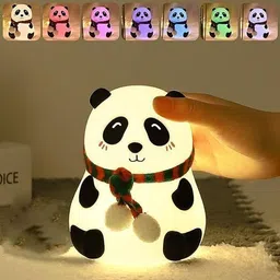 astam era Panda Night Light for Kids- Rechargeable Silicone LED Lamp, 7-Color Changing Night Lamp-picture-24