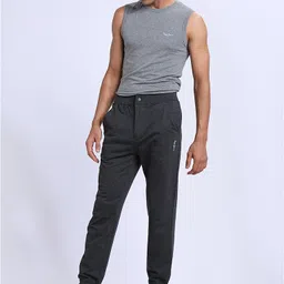pepe jeans Men Solid Grey Track Pants image 4
