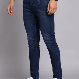 integriti Men Skinny Mid Rise Dark Blue Jeans image 2