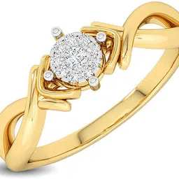 KISNA Diamond Gold Ring for Women 18kt Diamond Yellow Gold ring-picture-15