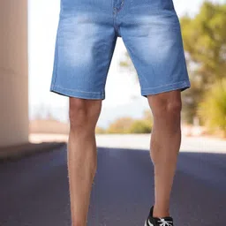 zaysh Solid Men Blue Denim Shorts-picture-46
