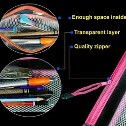 yajnas Zipper NA Art Plastic Pencil Boxes image 3