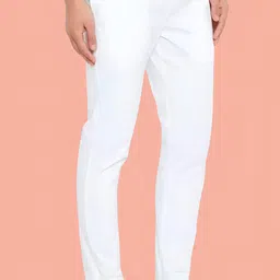 premium look White Cotton Men Pyjama image 3