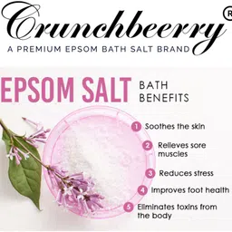 crunchbeerry WONDER WINTERGREEN CRYSTAL EPSOM SALT FOR FOOT SOAK AND MUSCLE PAIN RELIEF image 2