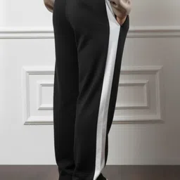 dockstreet Men Striped Black Track Pants-picture-14